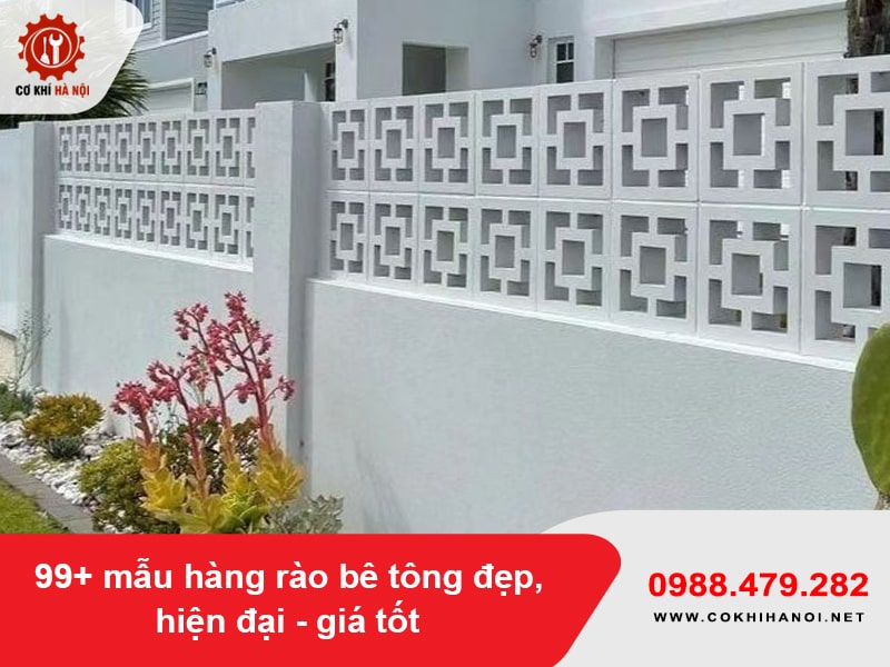 99+ mẫu hàng rào bê tông đẹp, hiện đại - giá tốt 2025 99+ mẫu hàng rào bê tông đẹp, hiện đại - giá tốt 2025