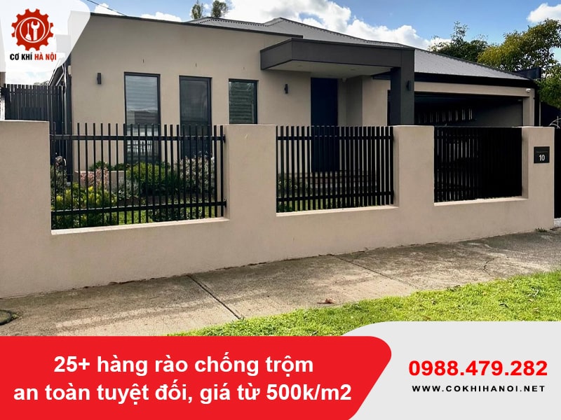 25+ hàng rào chống trộm an toàn tuyệt đối, giá từ 500k/m2