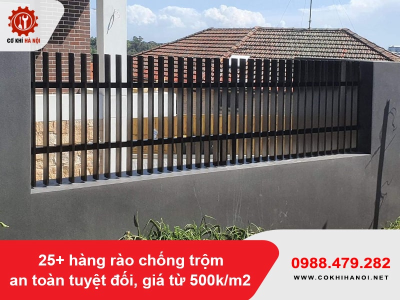 25+ hàng rào chống trộm an toàn tuyệt đối, giá từ 500k/m2