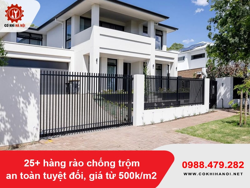 25+ hàng rào chống trộm an toàn tuyệt đối, giá từ 500k/m2