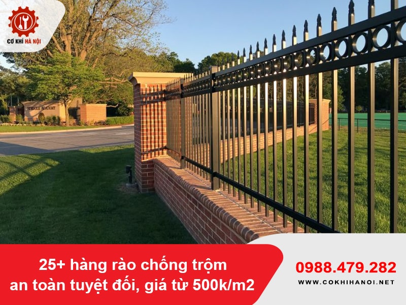 25+ hàng rào chống trộm an toàn tuyệt đối, giá từ 500k/m2