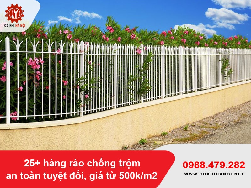 25+ hàng rào chống trộm an toàn tuyệt đối, giá từ 500k/m2