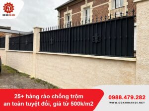 25+ hàng rào chống trộm an toàn tuyệt đối, giá từ 500k/m2