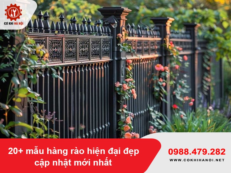 20+ mẫu hàng rào hiện đại đẹp cập nhật mới nhất 2025