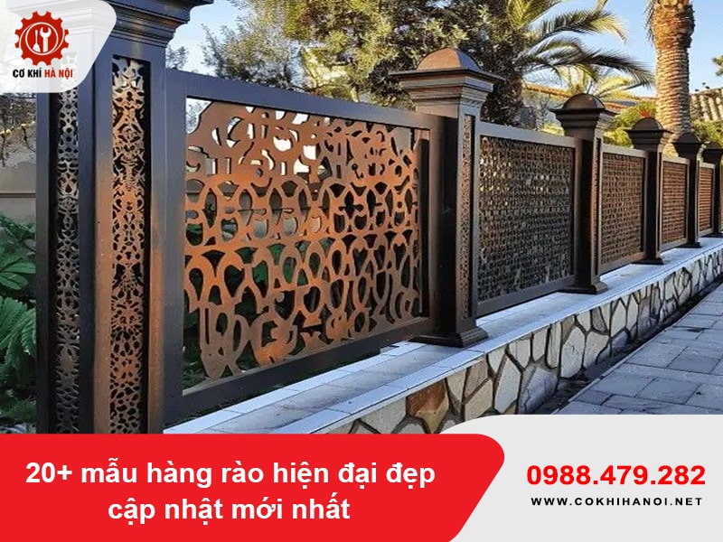 20+ mẫu hàng rào hiện đại đẹp cập nhật mới nhất 2025