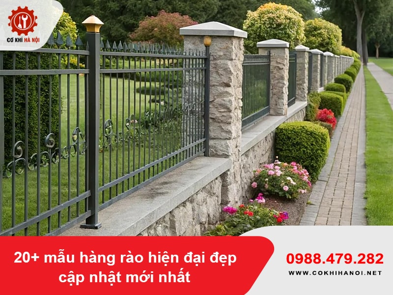 20+ mẫu hàng rào hiện đại đẹp cập nhật mới nhất 2025