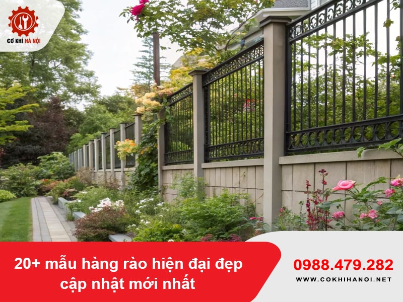 20+ mẫu hàng rào hiện đại đẹp cập nhật mới nhất 2025