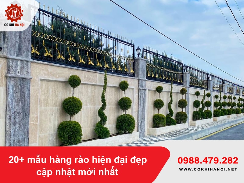 20+ mẫu hàng rào hiện đại đẹp cập nhật mới nhất 2025
