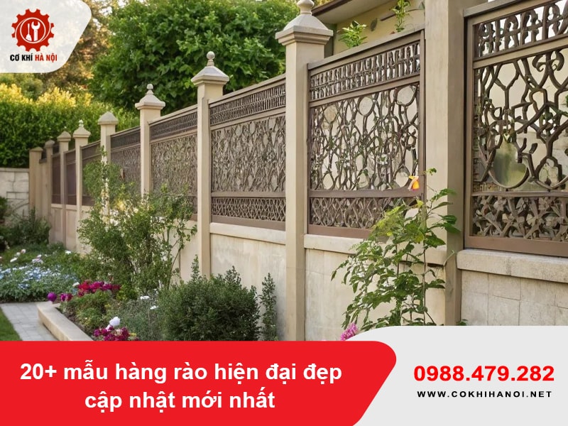 20+ mẫu hàng rào hiện đại đẹp cập nhật mới nhất 2025