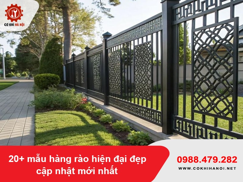20+ mẫu hàng rào hiện đại đẹp cập nhật mới nhất 2025