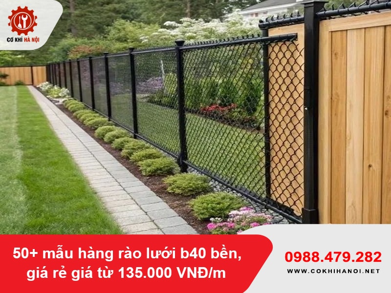 50+ mẫu hàng rào lưới b40 bền, giá rẻ giá từ 135.000 VNĐ/m 50+ mẫu hàng rào lưới b40 bền, giá rẻ giá từ 135.000 VNĐ/m
