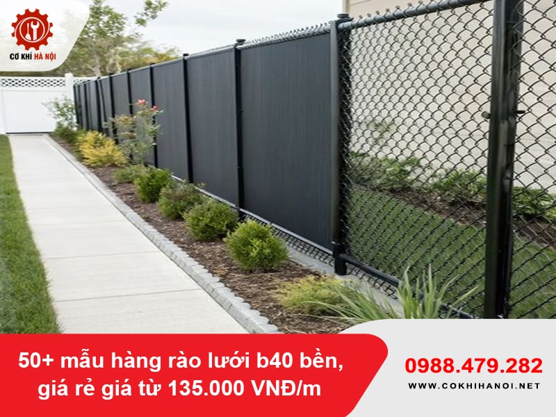 50+ mẫu hàng rào lưới b40 bền, giá rẻ giá từ 135.000 VNĐ/m 50+ mẫu hàng rào lưới b40 bền, giá rẻ giá từ 135.000 VNĐ/m