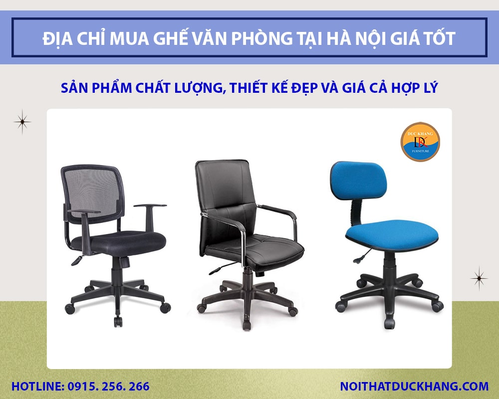 Địa chỉ mua ghế văn phòng tại Hà Nội giá tốt, chất lượng cao 2025