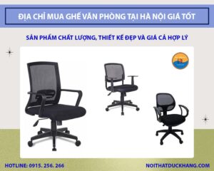 Địa chỉ mua ghế văn phòng tại Hà Nội giá tốt, chất lượng cao 2025