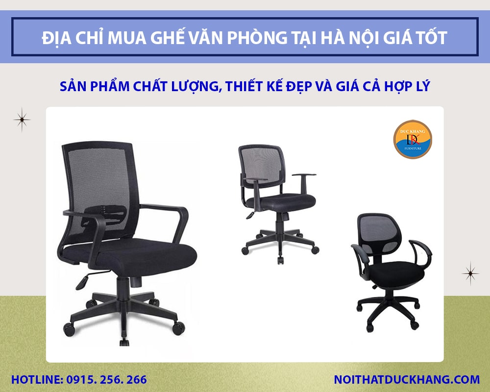 Địa chỉ mua ghế văn phòng tại Hà Nội giá tốt, chất lượng cao 2025