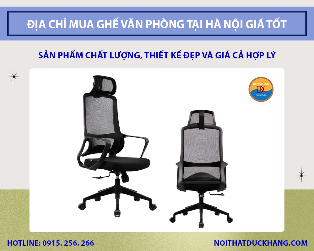 Địa chỉ mua ghế văn phòng tại Hà Nội giá tốt, chất lượng cao 2025