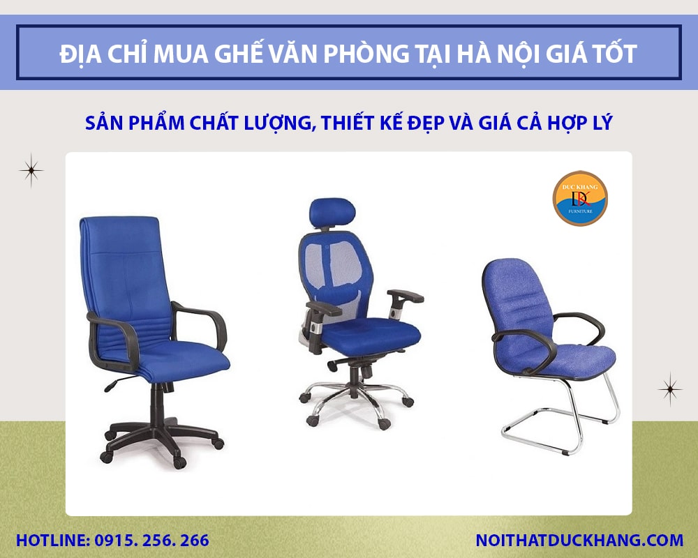 Địa chỉ mua ghế văn phòng tại Hà Nội giá tốt, chất lượng cao 2025