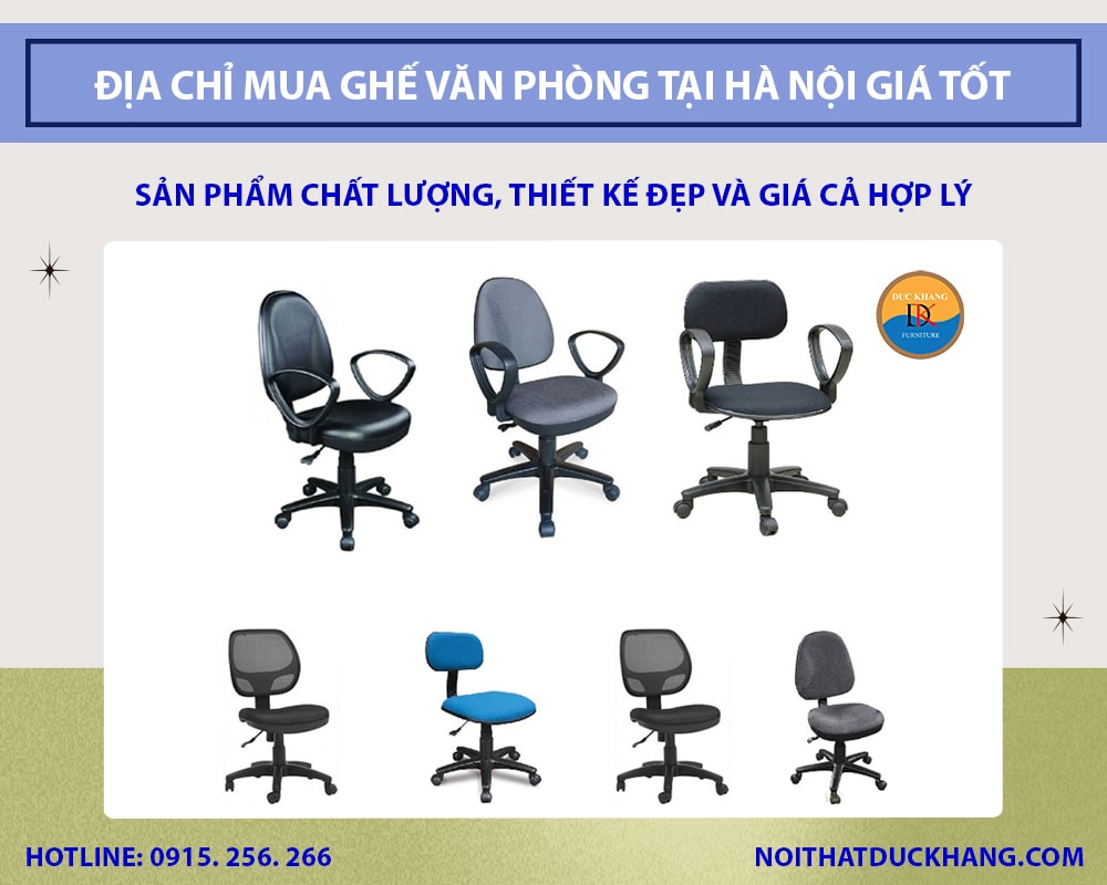 Địa chỉ mua ghế văn phòng tại Hà Nội giá tốt, chất lượng cao 2025