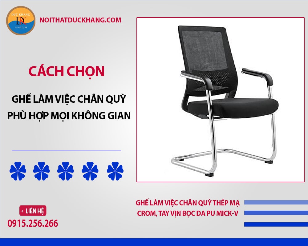 Cách chọn ghế làm việc chân quỳ phù hợp mọi không gian văn phòng