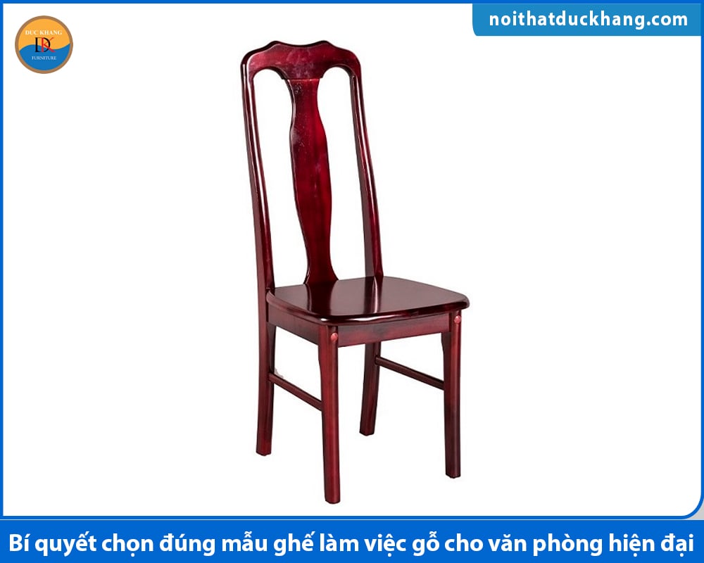 Ghế làm việc gỗ tự nhiên lưng cao Ghế làm việc gỗ tự nhiên lưng cao
