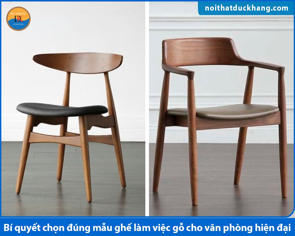 Ghế làm việc gỗ tối giản Ghế làm việc gỗ tối giản