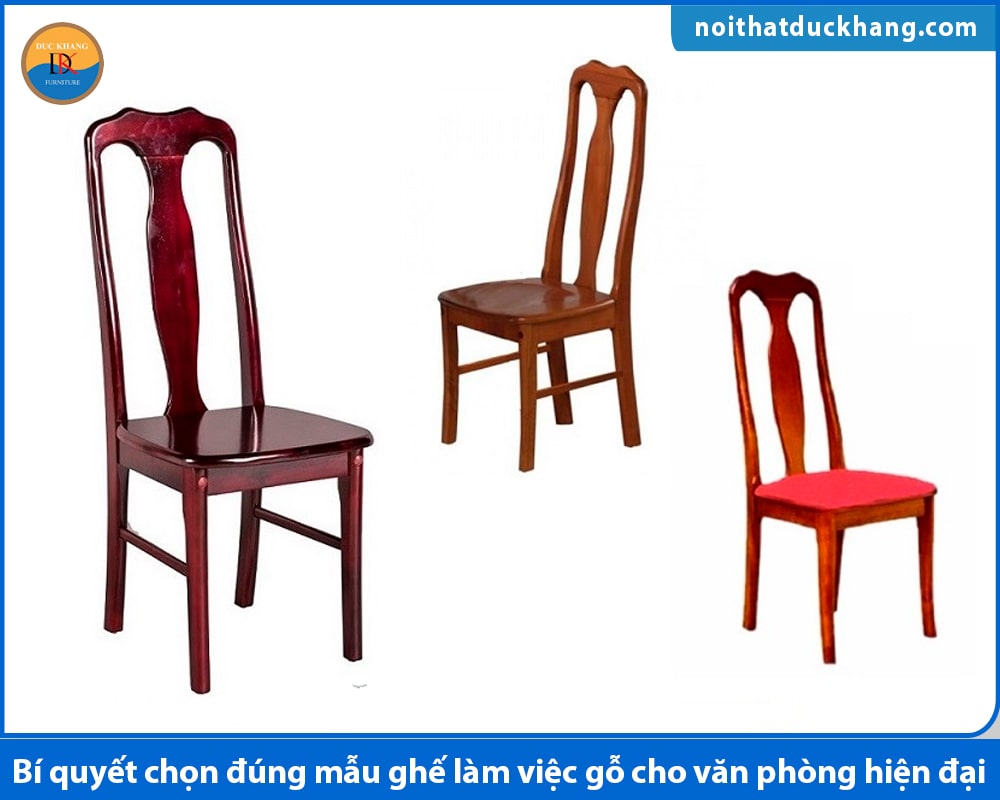 Ghế làm việc gỗ kiểu truyền thống Ghế làm việc gỗ kiểu truyền thống