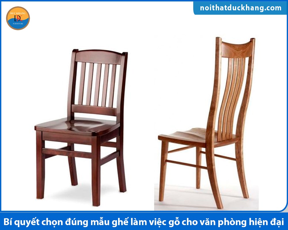 Bí quyết chọn đúng mẫu ghế làm việc gỗ cho văn phòng hiện đại
