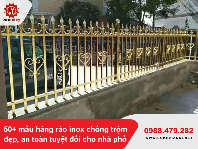 50+ mẫu hàng rào inox chống trộm đẹp, an toàn tuyệt đối cho nhà phố