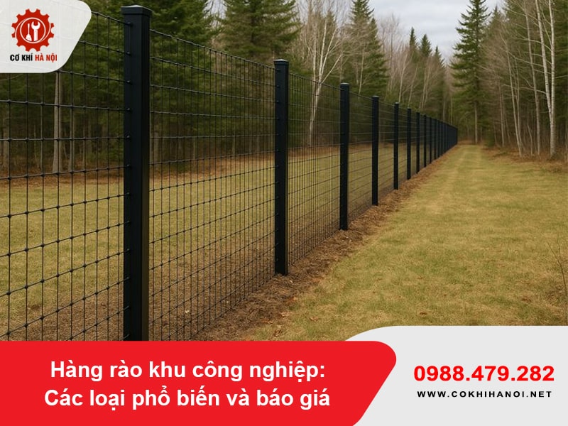 Hàng rào khu công nghiệp: Các loại phổ biến và báo giá mới nhất