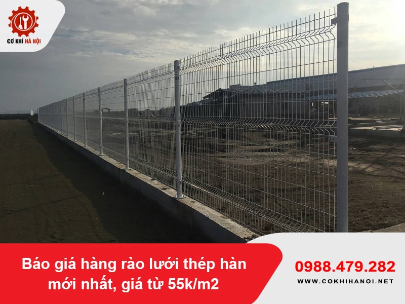 Báo giá hàng rào lưới thép hàn mới nhất, giá từ 55k/m2