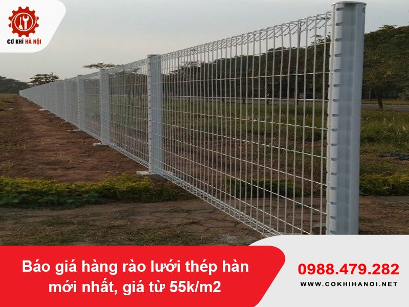Báo giá hàng rào lưới thép hàn mới nhất, giá từ 55k/m2