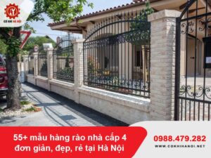55+ mẫu hàng rào nhà cấp 4 đơn giản, đẹp, rẻ tại Hà Nội