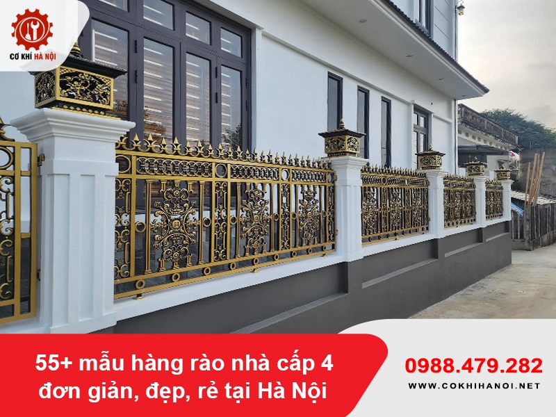 Hàng rào nhôm đúc sang trọng Hàng rào nhôm đúc sang trọng