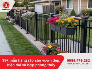 99+ mẫu hàng rào sân vườn đẹp, hiện đại và hợp phong thủy