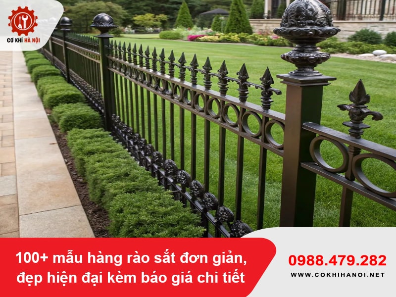 100+ mẫu hàng rào sắt đơn giản, đẹp hiện đại kèm báo giá chi tiết 100+ mẫu hàng rào sắt đơn giản, đẹp hiện đại kèm báo giá chi tiết