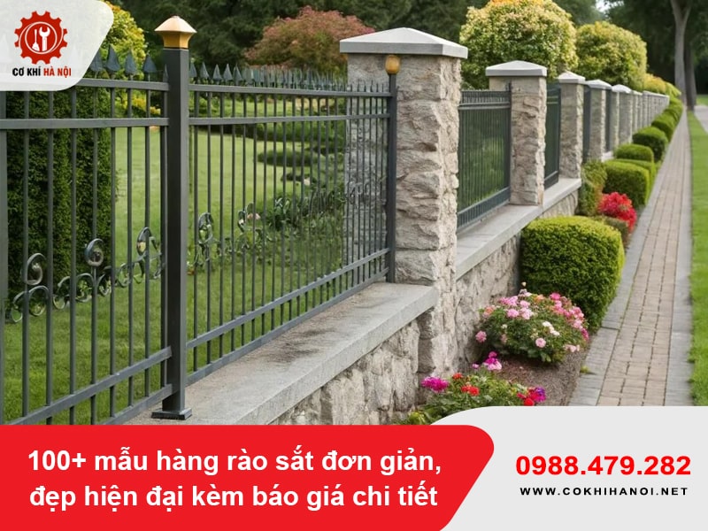 100+ mẫu hàng rào sắt đơn giản, đẹp hiện đại kèm báo giá chi tiết 100+ mẫu hàng rào sắt đơn giản, đẹp hiện đại kèm báo giá chi tiết