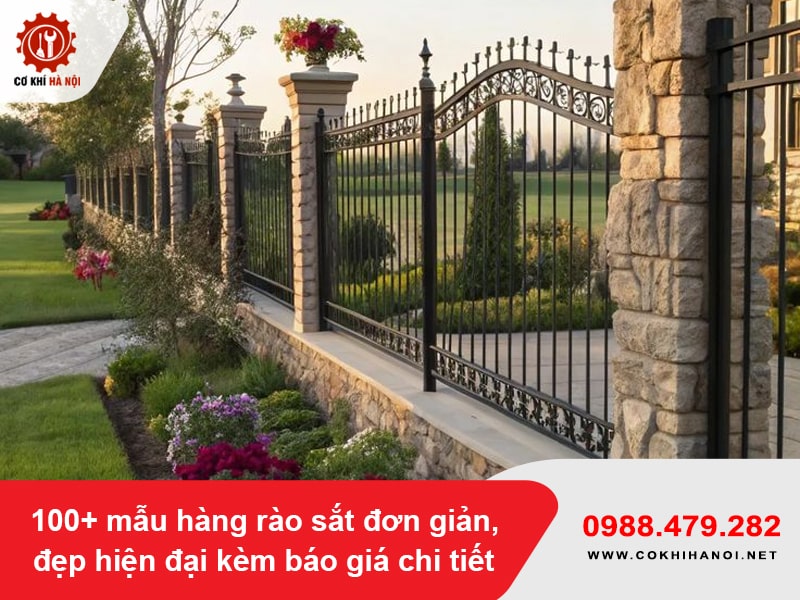 100+ mẫu hàng rào sắt đơn giản, đẹp hiện đại kèm báo giá chi tiết 100+ mẫu hàng rào sắt đơn giản, đẹp hiện đại kèm báo giá chi tiết