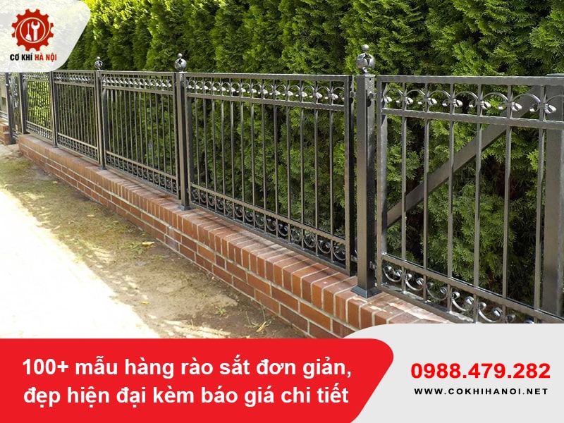 100+ mẫu hàng rào sắt đơn giản, đẹp hiện đại kèm báo giá chi tiết 100+ mẫu hàng rào sắt đơn giản, đẹp hiện đại kèm báo giá chi tiết