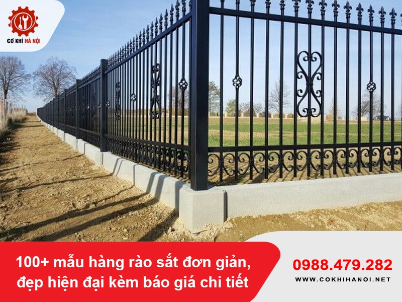 100+ mẫu hàng rào sắt đơn giản, đẹp hiện đại kèm báo giá chi tiết 100+ mẫu hàng rào sắt đơn giản, đẹp hiện đại kèm báo giá chi tiết