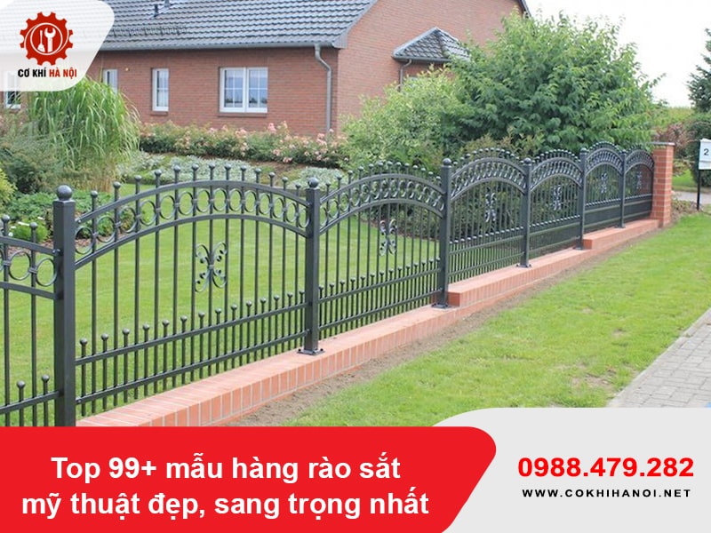 Top 99+ mẫu hàng rào sắt mỹ thuật đẹp, sang trọng nhất Top 99+ mẫu hàng rào sắt mỹ thuật đẹp, sang trọng nhất