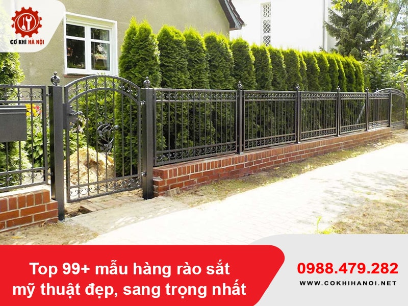 Top 99+ mẫu hàng rào sắt mỹ thuật đẹp, sang trọng nhất Top 99+ mẫu hàng rào sắt mỹ thuật đẹp, sang trọng nhất