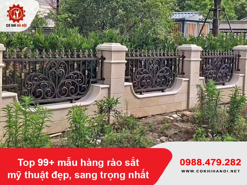 Top 99+ mẫu hàng rào sắt mỹ thuật đẹp, sang trọng nhất Top 99+ mẫu hàng rào sắt mỹ thuật đẹp, sang trọng nhất
