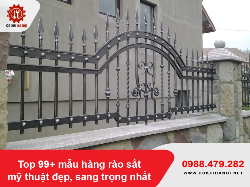 Top 99+ mẫu hàng rào sắt mỹ thuật đẹp, sang trọng nhất Top 99+ mẫu hàng rào sắt mỹ thuật đẹp, sang trọng nhất
