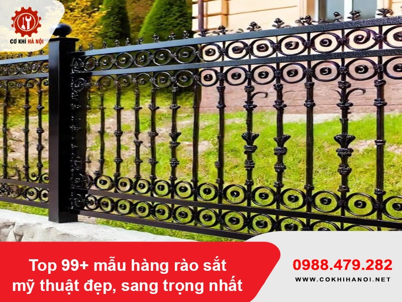 Top 99+ mẫu hàng rào sắt mỹ thuật đẹp, sang trọng nhất Top 99+ mẫu hàng rào sắt mỹ thuật đẹp, sang trọng nhất
