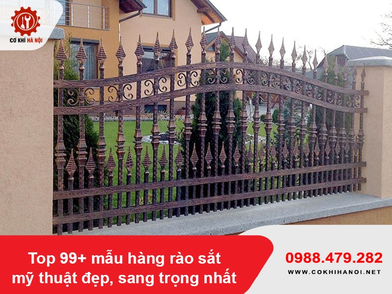 Top 99+ mẫu hàng rào sắt mỹ thuật đẹp, sang trọng nhất Top 99+ mẫu hàng rào sắt mỹ thuật đẹp, sang trọng nhất