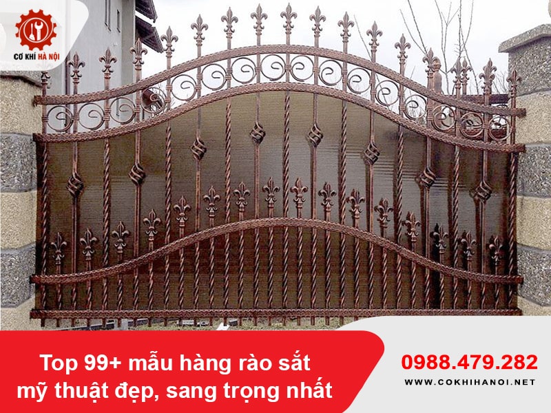 Top 99+ mẫu hàng rào sắt mỹ thuật đẹp, sang trọng nhất Top 99+ mẫu hàng rào sắt mỹ thuật đẹp, sang trọng nhất