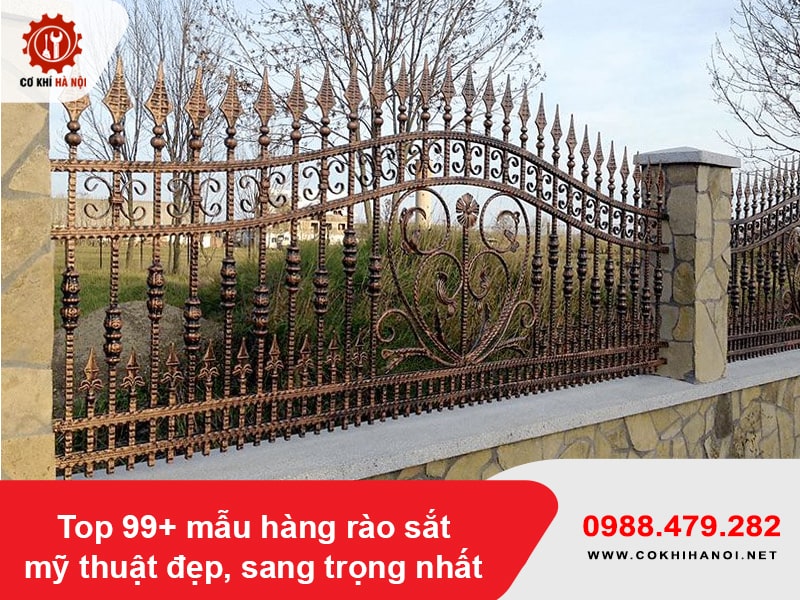Top 99+ mẫu hàng rào sắt mỹ thuật đẹp, sang trọng nhất Top 99+ mẫu hàng rào sắt mỹ thuật đẹp, sang trọng nhất
