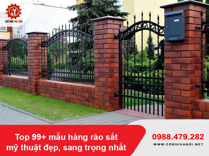 Top 99+ mẫu hàng rào sắt mỹ thuật đẹp, sang trọng nhất Top 99+ mẫu hàng rào sắt mỹ thuật đẹp, sang trọng nhất