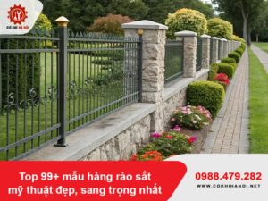 Top 99+ mẫu hàng rào sắt mỹ thuật đẹp, sang trọng nhất
