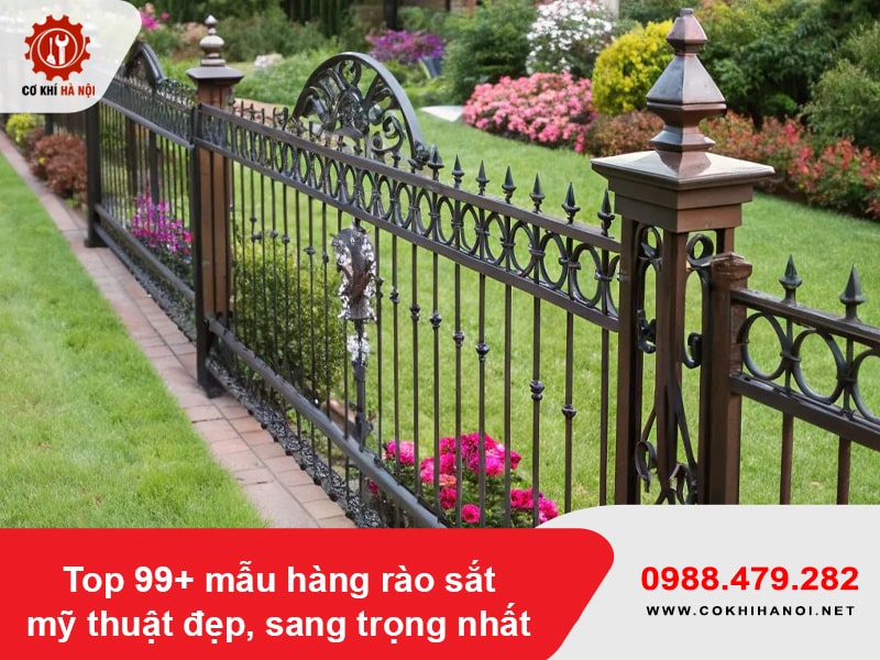 Top 99+ mẫu hàng rào sắt mỹ thuật đẹp, sang trọng nhất Top 99+ mẫu hàng rào sắt mỹ thuật đẹp, sang trọng nhất